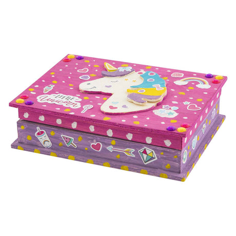 Grafix decora tu propio joyero de madera con forma de unicornio