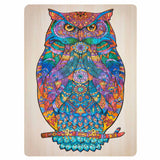 Grupo de artesanía creativa Owl Unique Wooden Puzzle, 130º.