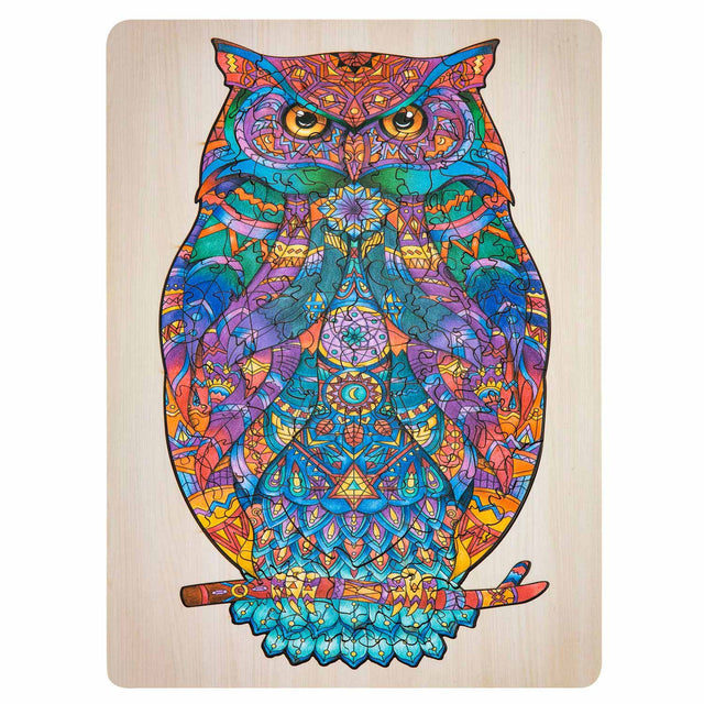 Grupo de artesanía creativa Owl Unique Wooden Puzzle, 130º.