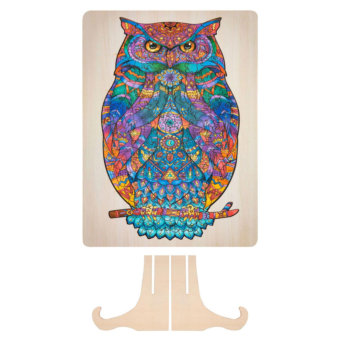 Grupo de artesanía creativa Owl Unique Wooden Puzzle, 130º.