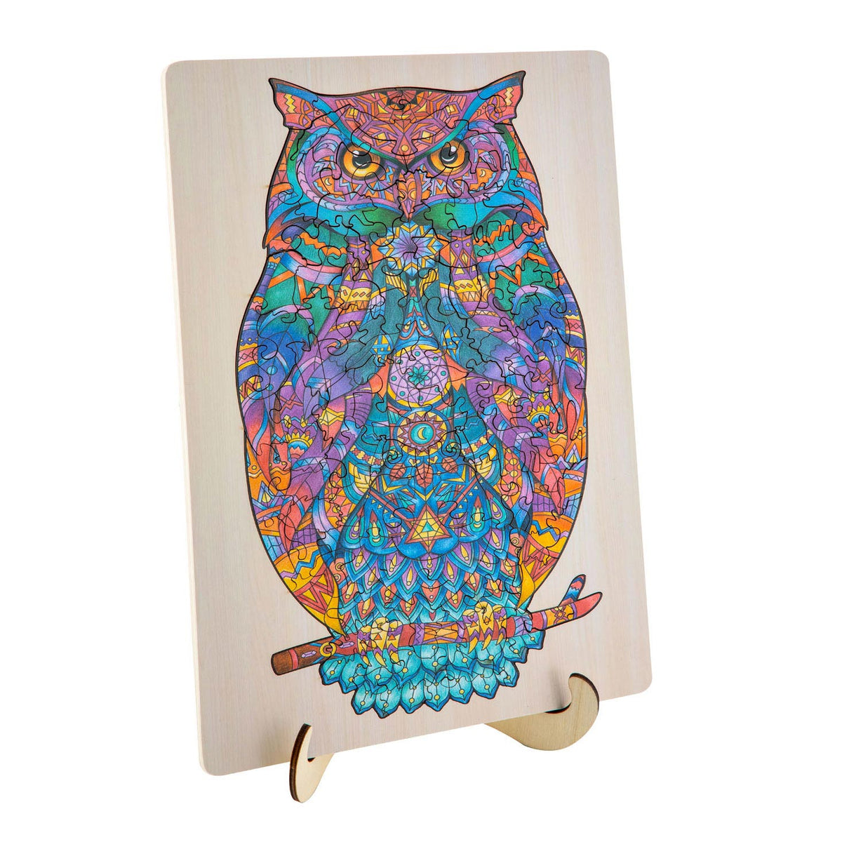 Grupo de artesanía creativa Owl Unique Wooden Puzzle, 130º.