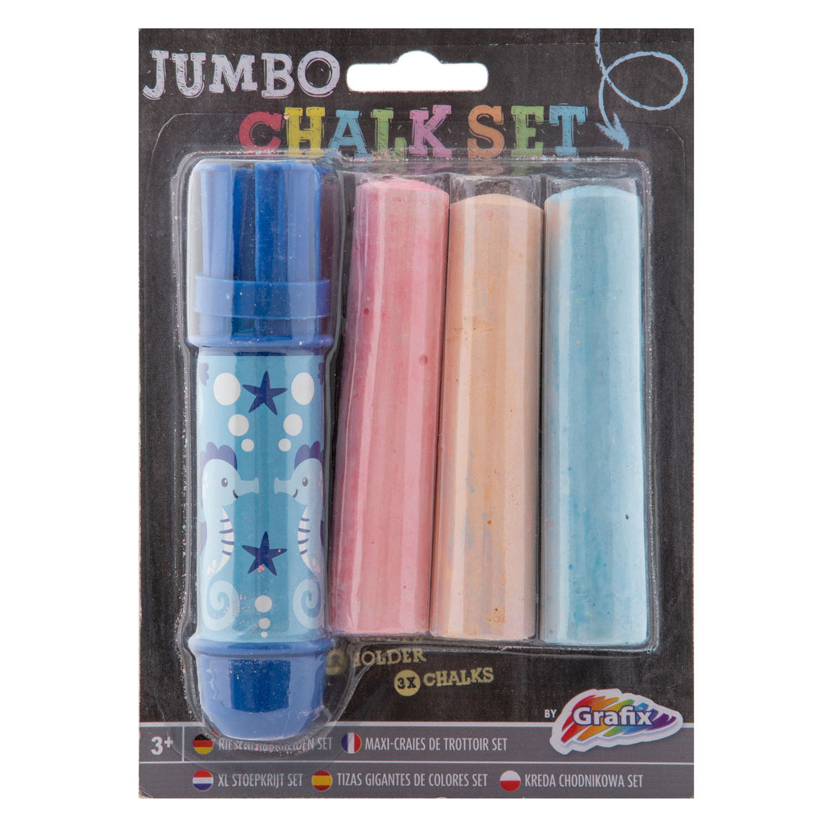 Creative Craft Group Jumbo Chalk Holder + Chalk, 3st.