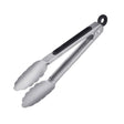Westmark pinzas para parrilla + pinzas para servir, con extremos de acero inoxidable y mangos de goma, longitud: 20 cm, plástico de acero inoxidable, mini especial clásico, negro plateado, 16232270