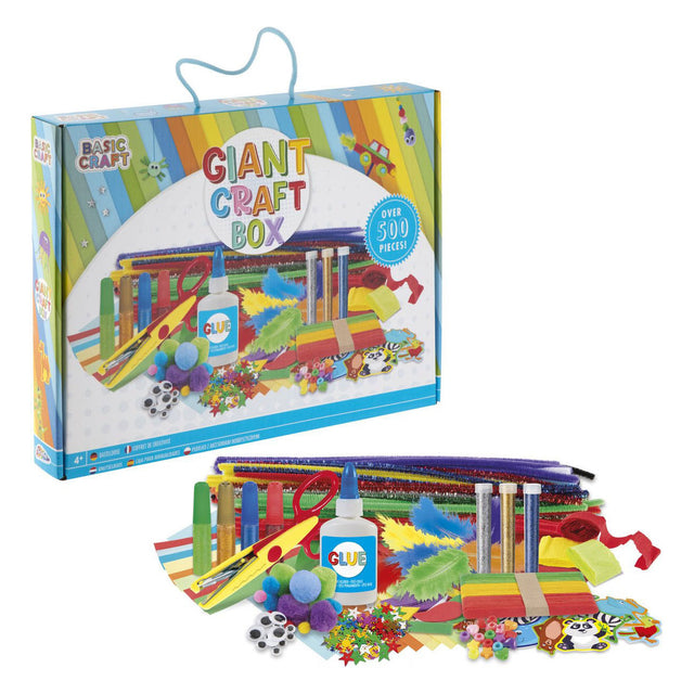 Juego de estuches para manualidades - para niños - más de 500 artículos - en un práctico estuche de almacenamiento