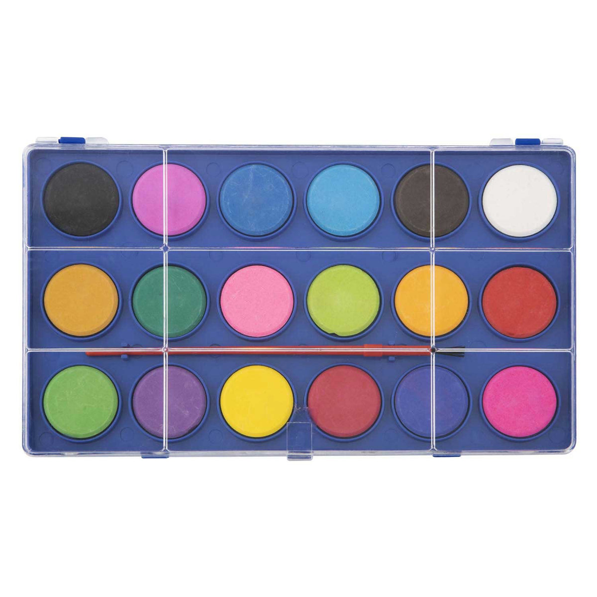 Paleta de acuarela Grafix con pincel, 18 colores.