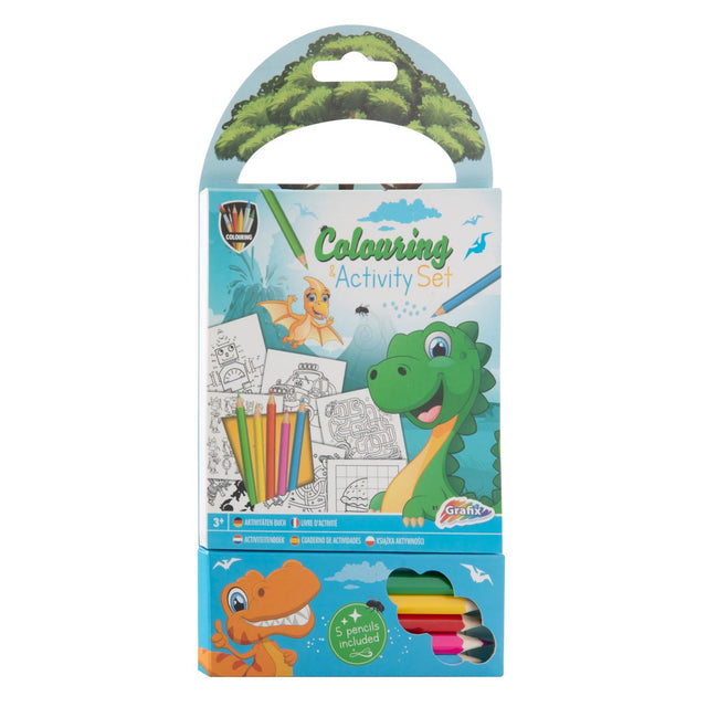 Bloque de actividades para colorear Unicornio Grafix con lápices de colores