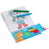 Bloque de actividades para colorear Unicornio Grafix con lápices de colores