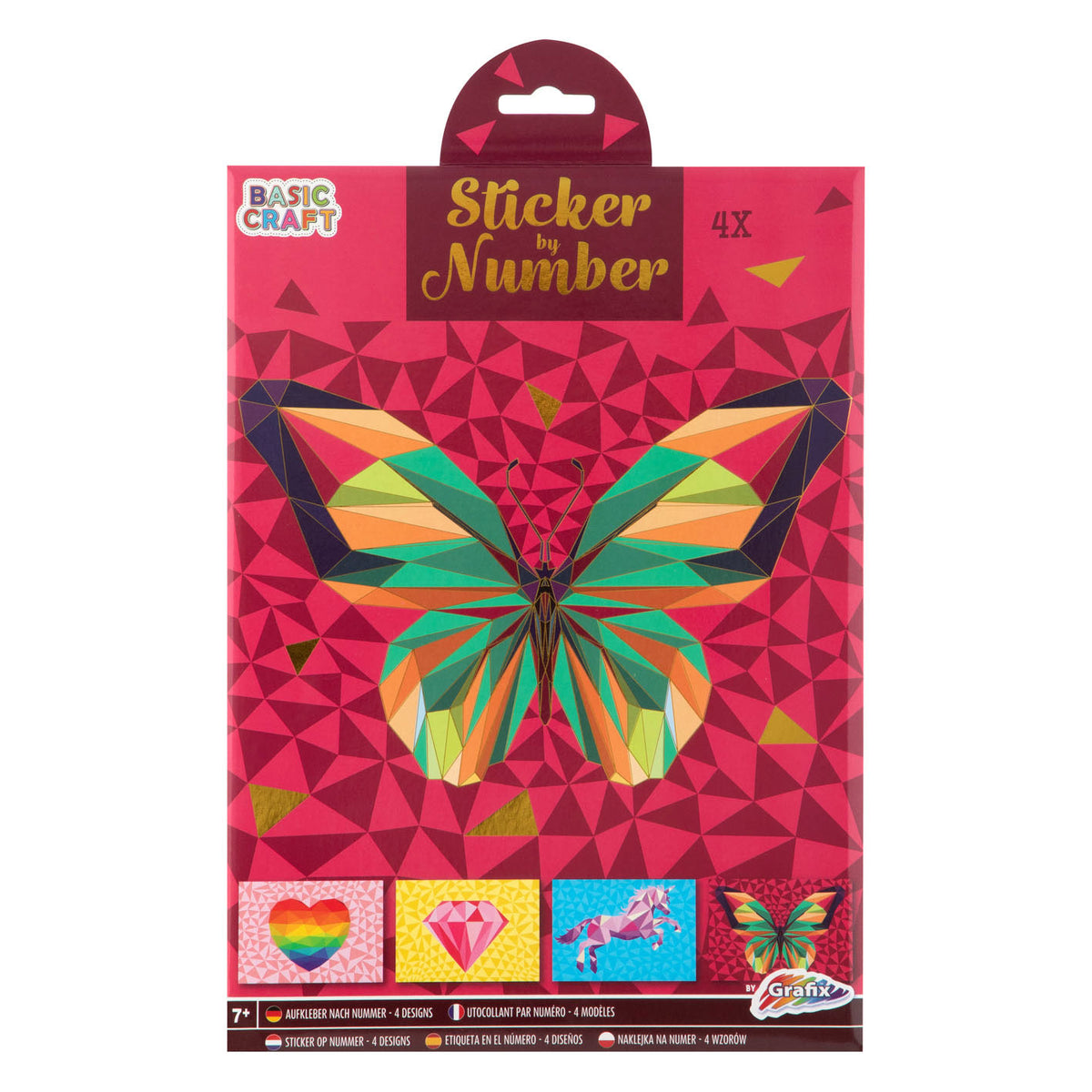 Adhesivo Grafix por número - mariposa