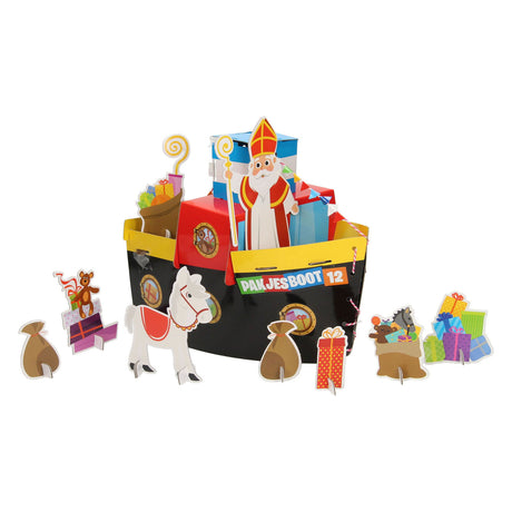 Set de manualidades Grafix Sinterklaas: haz tu propio barco de vapor