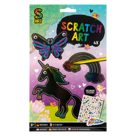 Grupo de manualidades creativas: haz tu propia chica de scratch art