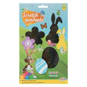 Colgantes para rascar de grupo de manualidades creativas Pascua, 9 piezas.