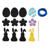 Colgantes para rascar de grupo de manualidades creativas Pascua, 9 piezas.