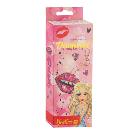 Haciendo llavero con pintura de diamantes Besties