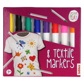 Marcadores textiles Lobbes, 8 uds.