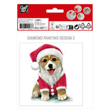Grafix haz tus propias tarjetas navideñas con pintura de diamantes, 2 piezas.