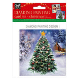 Grafix haz tus propias tarjetas navideñas con pintura de diamantes, 2 piezas.