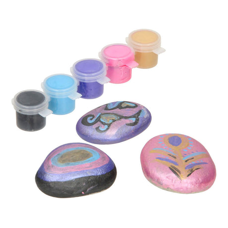 Pintura piedra Grafix metalizada