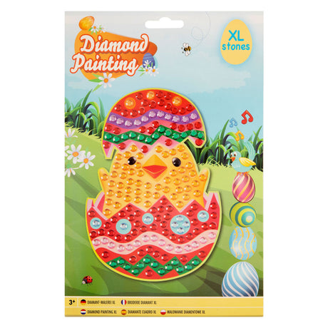 Grupo de manualidades creativas pintura de diamantes pascua a5