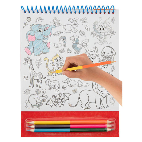 Creative Craft Group colorean sus propias pegatinas con animales de lápices de colores, 250º.