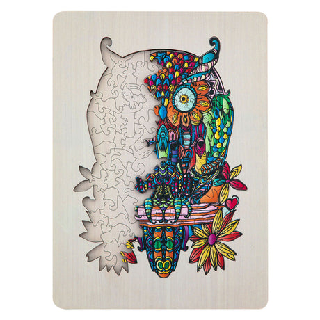 Grupo creativo de artesanía Wooden Jigsaw Puzzle uil, 133st.