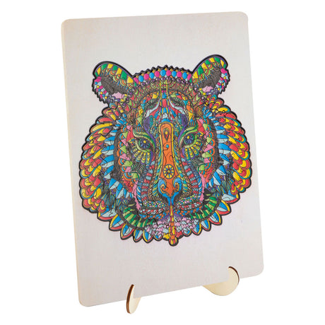 Puzzle de madera sin marca con figura de tigre - 130 piezas