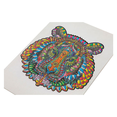 Puzzle de madera sin marca con figura de tigre - 130 piezas