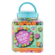 Creative Craft Group cuentas de madera azules, 375 gramos