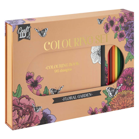 Craft id set para colorear flores con 10 lápices de colores