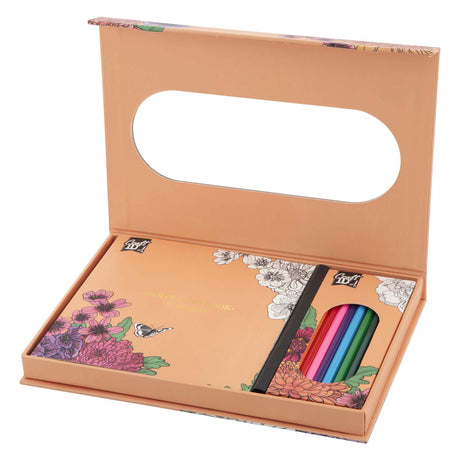 Craft id set para colorear flores con 10 lápices de colores