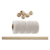 Colgador de pared conjunto de macramé para manualidades creativas