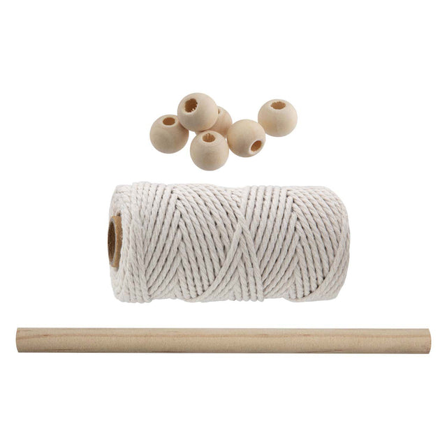 Colgador de pared conjunto de macramé para manualidades creativas