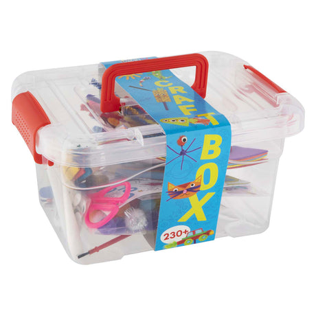 Caja de manualidades para grupos de manualidades creativas con diversos materiales para manualidades, 240 unidades.
