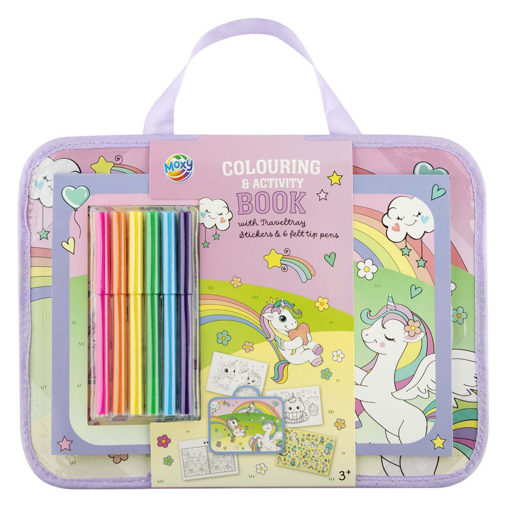 Creative craft group reistray incl. kleur- activiteitenboek - eenhoorn