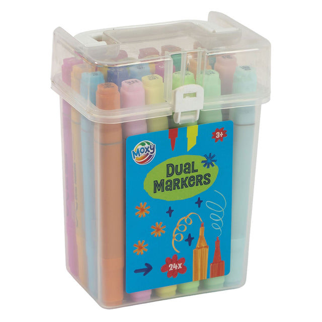 Rotuladores duales Moxy 24 piezas