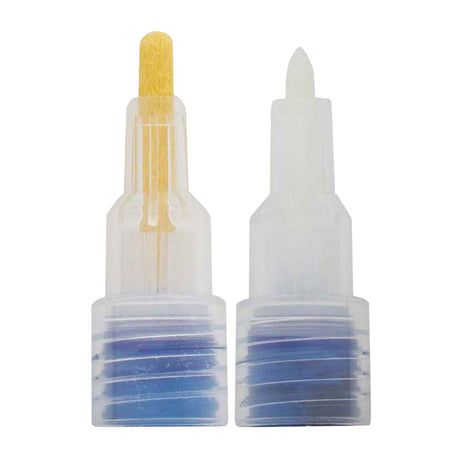 Marcadores acrílicos profesionales de bellas artes Nassau | 6 colores diferentes | marcadores dobles | adecuado para piedras - zapatos - vidrio - plástico - madera - ropa