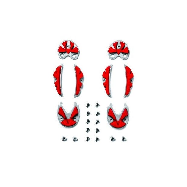 Sidi mtb sole srs carbon-ground gris rojo | 45-48