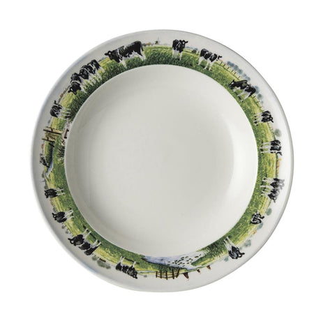 Wiebe van der Zee plato rural hondo, caja de 6 piezas ø23cm porcelana