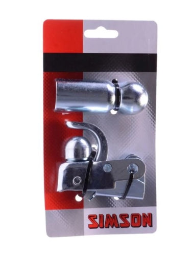 Link de automóvil de bicicleta Simson - acoplamiento fuerte para remolque de bicicleta - universal - galvanizado