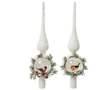 Decoris pico pájaros de cristal dia8cmx31cm