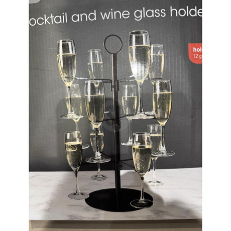 Etagere de decoración del hogar para copas de vino de cóctel de 3 capas
