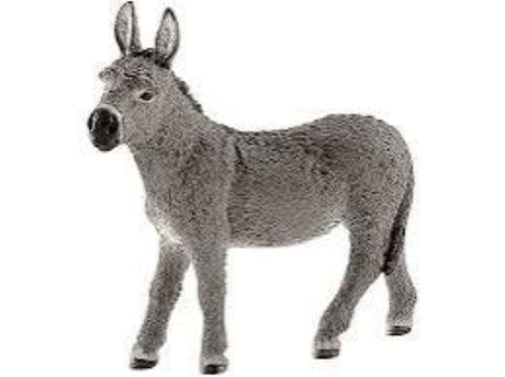 Burro del mundo de la granja Schleich. 7 centímetros. 3+