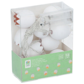 Sin marca Huevos de cadena LED de Pascua | 4 piezas