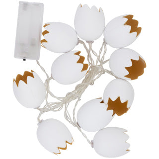 Sin marca Huevos de cadena LED de Pascua | 4 piezas
