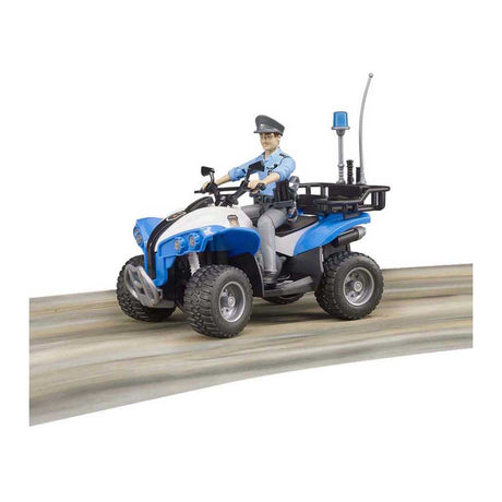Bruder quad de policía con mujer policía y ausst.