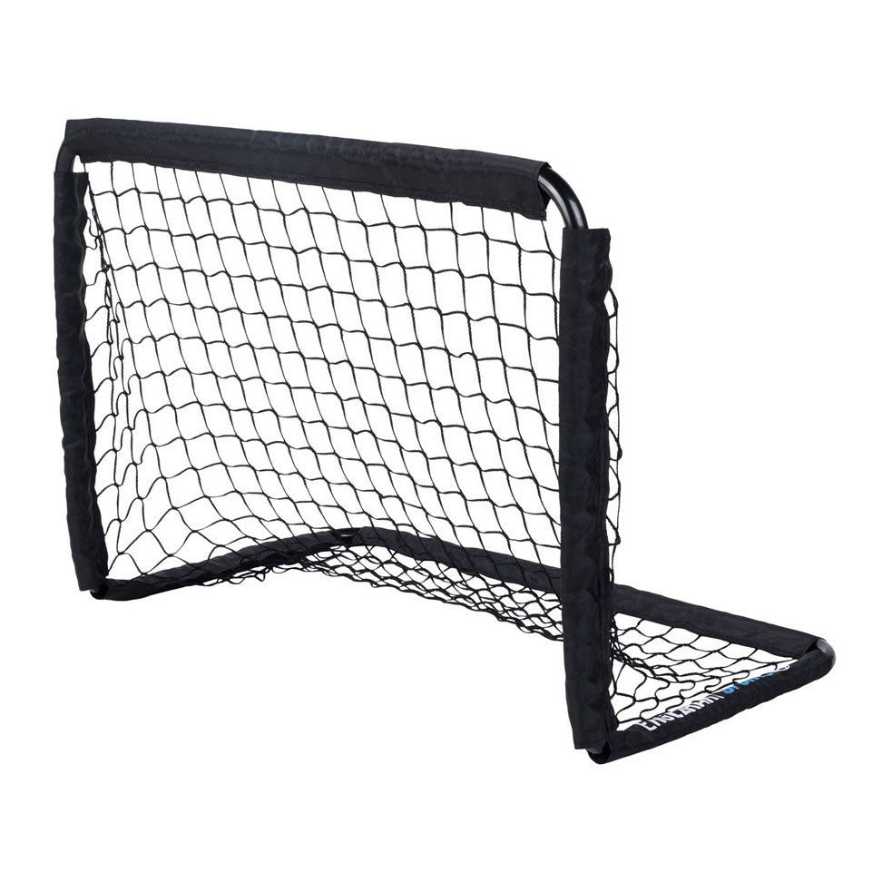 Porterías de fútbol Engelhart negras, 2 piezas