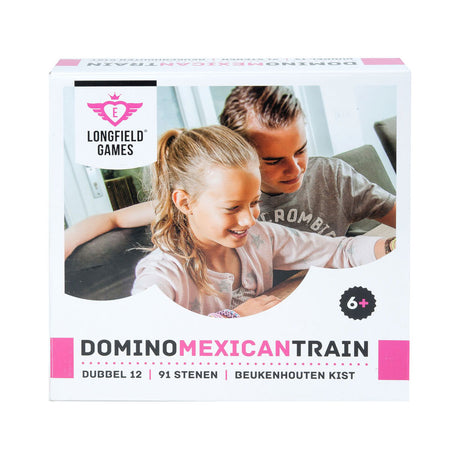 Engelhart domino tren mexicano en estuche de madera