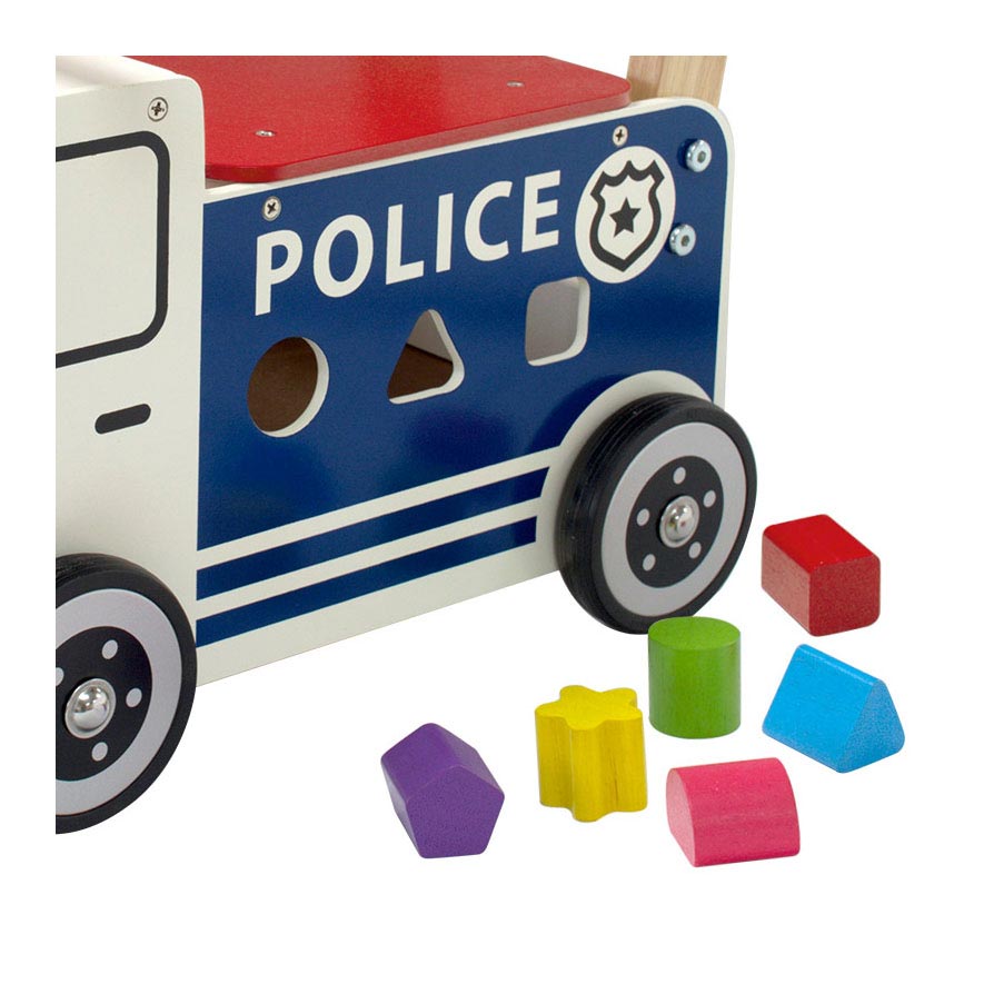 Soy Police de coche de empuje de juguetes
