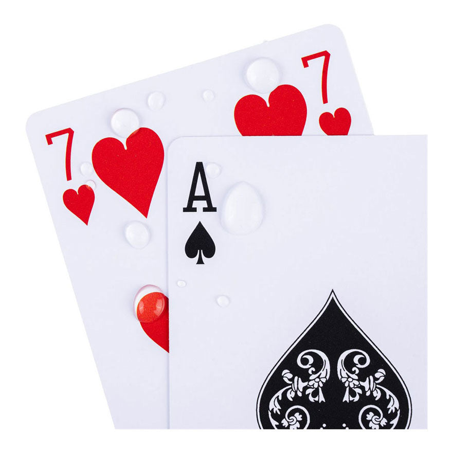 Naipes Longfield 100% plástico, 2 juegos en caja de plástico poker bridge