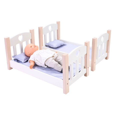 Litera Dolls gris blanco