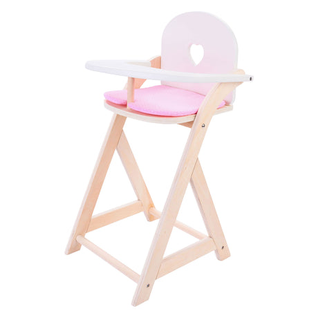 Silla para muñecas rosa blanco